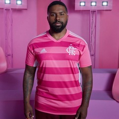 Camisa do Flamengo 22 Outubro Rosa adidas - Masculina - Foto 3