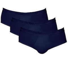 Kit Cuecas Slip Zorba Modal 688 - 3 Unidades - Masculina - Foto 1