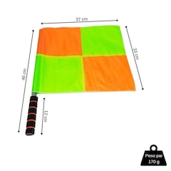 Bandeira Pista e Campo para Auxiliar Árbitro de Futebol Arbitragem Xadrez - Foto 1