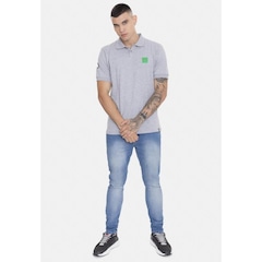 Camisa Polo Nba Rubber Logo Boston Celtics - Masculina - Foto 2