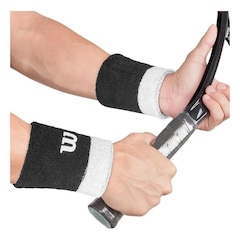 Par de Munhequeira Wilson Wristband Duplo Color Longa - Foto 4