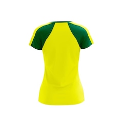Camisa Brasil Torcida Copa Verde e Amarelo Braziline - Feminina - Foto 2