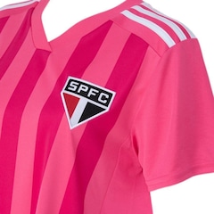 Camisa do São Paulo Outubro Rosa adidas - Feminina - Foto 4