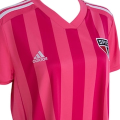 Camisa do São Paulo Outubro Rosa adidas - Feminina - Foto 5