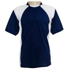 Uniforme Esportivo TRB 20 Camisas Azul Marinho/Branco e Calções Brancos - Foto 2