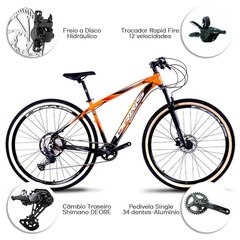Bicicleta Aro 29 - Drais Revolution - Freio a Disco - Câmbio Shimano Deore - 12V - Foto 4