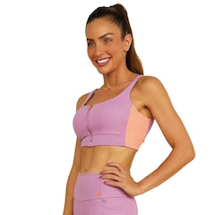 Top Fitness com Bojo Alto Giro Hyper Ziper - Adulto - Foto 3