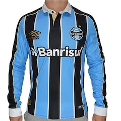 Camisa Manga Longa do Grêmio I 2019 Classic Umbro - Masculina - Foto 1