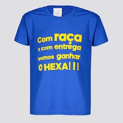 Camiseta Futfanatics Brasil com Raça - Infantil - Foto 1