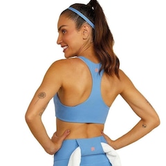 Top Fitness Alto Giro Dupla Face com Bojo - Adulto - Foto 4