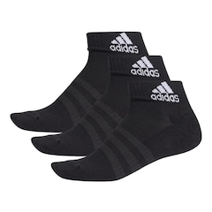 Meia Cano Médio adidas Cushioned Ankle - 3 pares - Masculina - Foto 1
