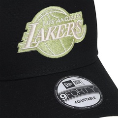 Boné Aba Curva New Era 9Forty NBA Los Angeles Lakers - Snapback - Adulto - Foto 2