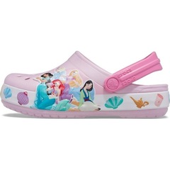 Sandália Crocs Fun Lab Disney Princess Light Clog K Ballerina - Infantil - Foto 3