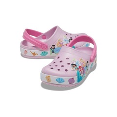 Sandália Crocs Fun Lab Disney Princess Light Clog K Ballerina - Infantil - Foto 4
