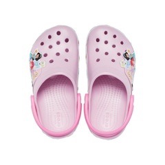Sandália Crocs Fun Lab Disney Princess Light Clog K Ballerina - Infantil - Foto 5