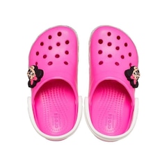 Sandália Crocs Fun Lab Minnie Mouse Band Clog Electric - Infantil - Foto 5