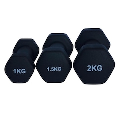 Kit Halter Emborrachado Sextavados Athletic - 9Kg - Foto 5