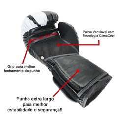 Kit de Treino de Boxe CONFY Spank:1 Par de Luvas + 1 Par de Bandagem Atadura Elástica + 1 Protetor Bucal Superior - - Foto 4
