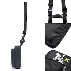 Shoulder Bag Hurley Impermeável Bolsa Transversal Tira Colo - Foto 4