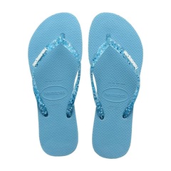 Chinelo Havaianas Slim Logo Metallic - Adulto - Foto 1
