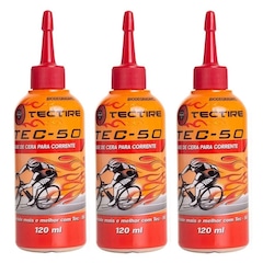 Lubrificante corrente Bike Cera Tectire - 3 unidades - 120 ml - Foto 1