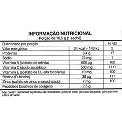 Colágeno Verisol Hidrolisado 9,3g Collagen Biotina Neutro 10 Saches 11g - Dux Nutrition - Foto 2