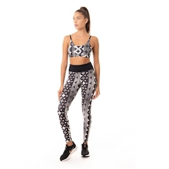 Calça Legging Kvra Bt Basic Estampado - Feminina - Foto 3