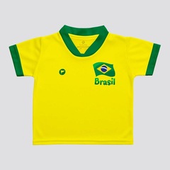 Camisa do Brasil Futfanatics N10 Flag - Infantil - Foto 1