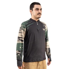 Camisa para Pesca Mar Negro Premium Let''s Go com Proteção UV FPS 50+ - Masculina - Foto 2