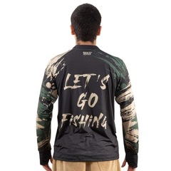 Camisa para Pesca Mar Negro Premium Let''s Go com Proteção UV FPS 50+ - Masculina - Foto 6