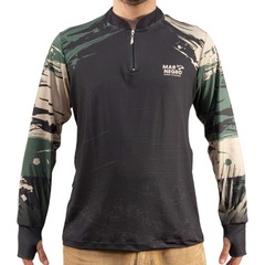 Camisa para Pesca Mar Negro Premium Let''s Go com Proteção UV FPS 50+ - Masculina - Foto 1