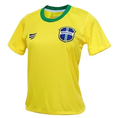 Camisa Brasil Baby Look Canarinho SuperBolla - Feminina - Foto 1