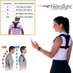 Colete Corretor Postural Hidrolight Lean - Unissex - Foto 5