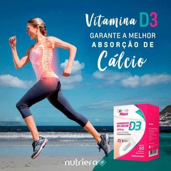 Kit Calcium Maxx Calcio D3 600mg Maxinutri - 60 Caps - 3 Unds - Foto 2