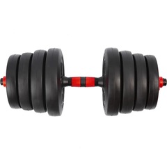 Kit Musculação Completo Yangfit com Barra Anilha + Halter Kettlebell - 30kg - Foto 7