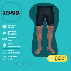 Bermuda Térmica Segunda Pele com Bolso e Proteção UV50+ - Masculina - Foto 6