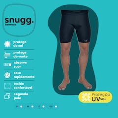 Bermuda Térmica Segunda Pele com Bolso e Proteção UV50+ - Masculina - Foto 8