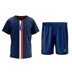 Conjunto PSG Torcedor Braziline - Camisa Clove + Short - Infantil - Foto 1