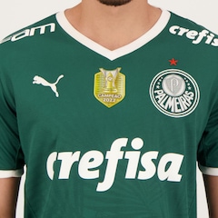 Camisa do Palmeiras Puma I 2022 Campeão Brasileiro - Masculina - Foto 4