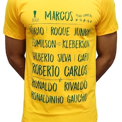 Camisa Brasil Retro Escalação Penta 2002 RetroMania - Masculina - Foto 2