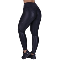 Calça Legging Fitness Orbis Cirrê Liso Cós Alto Empina Bumbum - Feminina - Foto 2