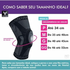 Joelheira Compressão Veiddorn Pad Silicone Aço flexível Estabilidade Cross - Foto 2