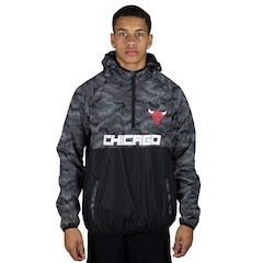 Jaqueta Corta Vento NBA Windbreaker Chicago Bulls Pixels - Masculina - Foto 1