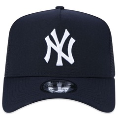 Boné Aba Curva New Era 9Forty A-Frame Trucker Mlb New York Yankees - Snapback - Adulto - Foto 2