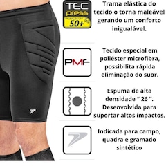 Bermuda Térmica de Goleiro Poker com Espuma Skill - Masculina - Foto 4