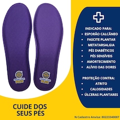 Palmilha Ortopédica Ortho Pauher ViscoElástica Fascite Esporão AC015 - 33 a 40 - Adulto - Foto 3