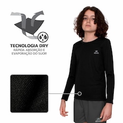 Camiseta Muvin Manga Longa Dry Basic LS FPS50 - Infantil - Foto 2