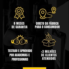 Kit de Boxe Troia com Saco de Pancada Boxe 160 + Luva de Treino Bate Saco Profissional - Foto 6