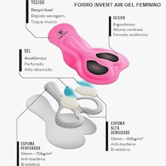 Bermuda de Ciclismo Free Force Performance Invert Gel - Feminina - Foto 5