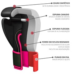 Luva de Boxe Troia Light + Corda + Protetor Bucal Duplo + Bandagem - Foto 3